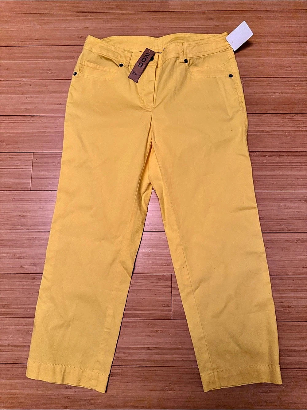 209 Straight Leg Pants in Yellow NWT